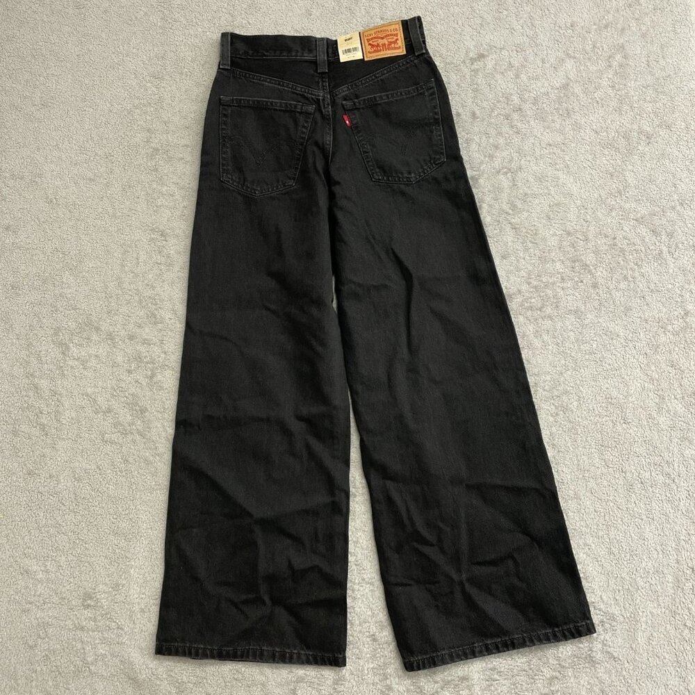 NEW Levi’s ’94 Baggy Wide Leg Jeans Women’s 24x31 Vintage Insprired Black k1048 - Picture 6 of 12